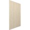 Ekena Millwork 94H x 3/8T Adjustable Wood Slat Wall Panel Kit w/ 3W Slats, Birch contains 15 Slats SWW60X94X0375BI - alternate 6